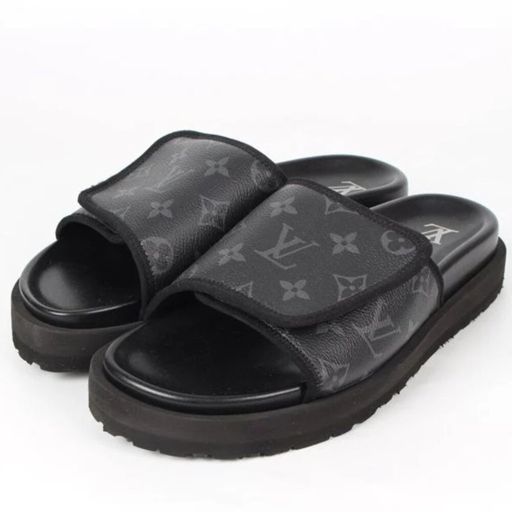 Authentic Louis Vuitton Miami Mule Eclipse Slippers Size 10